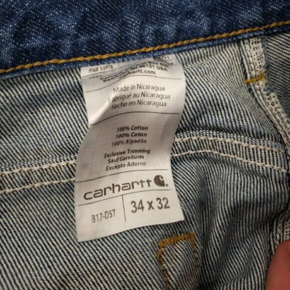 Carhartt Relaxed Fit Jeans 34x42 B17 - Picture 2 of 4